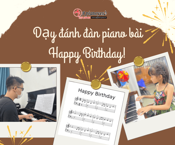 Dạy đánh đàn piano bài Happy Birthday