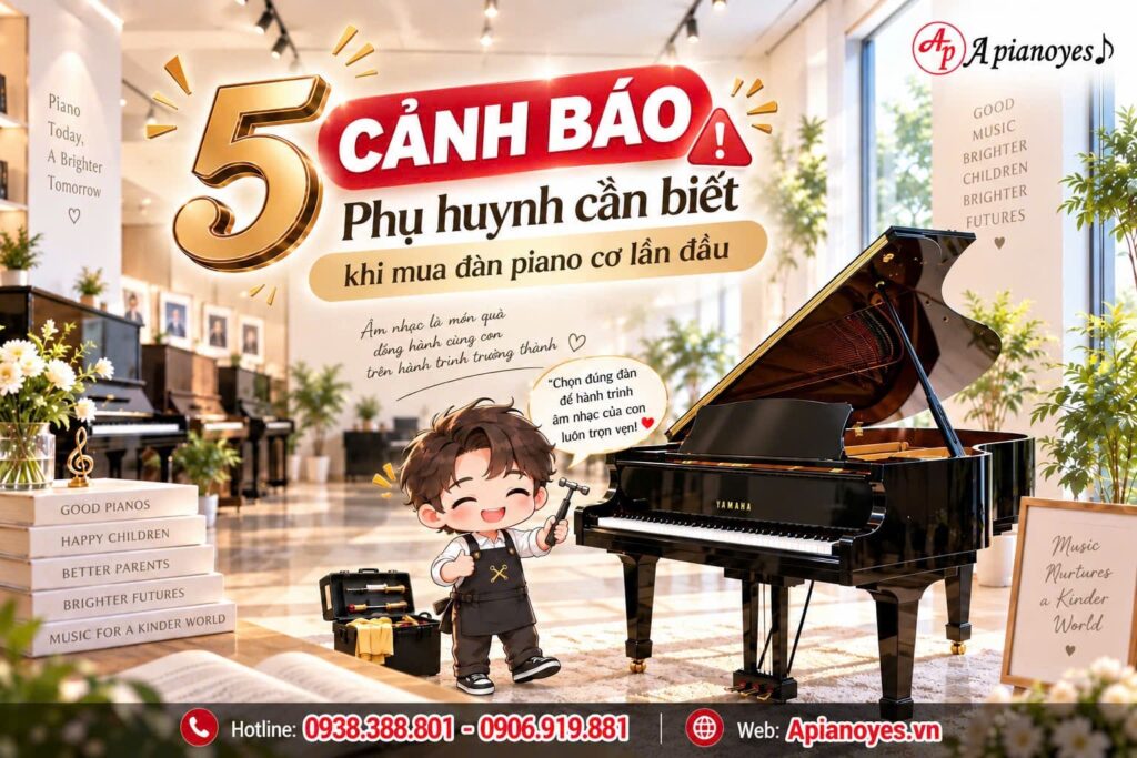 5 Cảnh Báo Phụ Huynh Cần Biết Khi Mua Piano Lần đầu