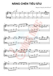 Sheet piano Nâng Chén Tiêu Sầu