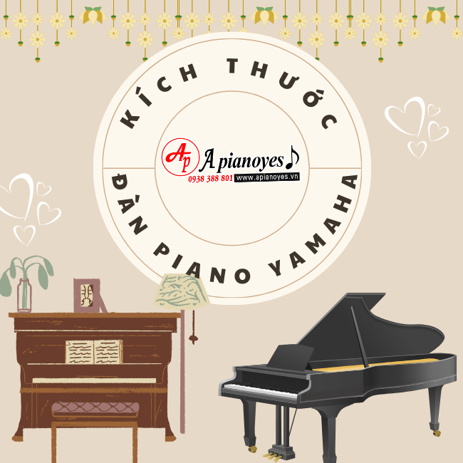 Kích thước đàn piano YAMAHA