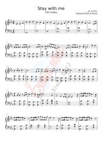 Sheet piano Stay With Me