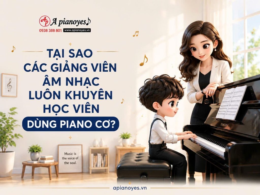 Tại Sao Các Giảng Viên âm Nhạc Luôn Khuyên Học Viên Dùng Piano Cơ