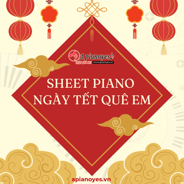 sheet piano ngày tết quê em